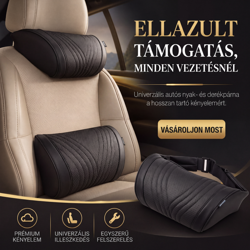 🚗Sada prémiových opěrek hlavy a bederních polštářů do auta