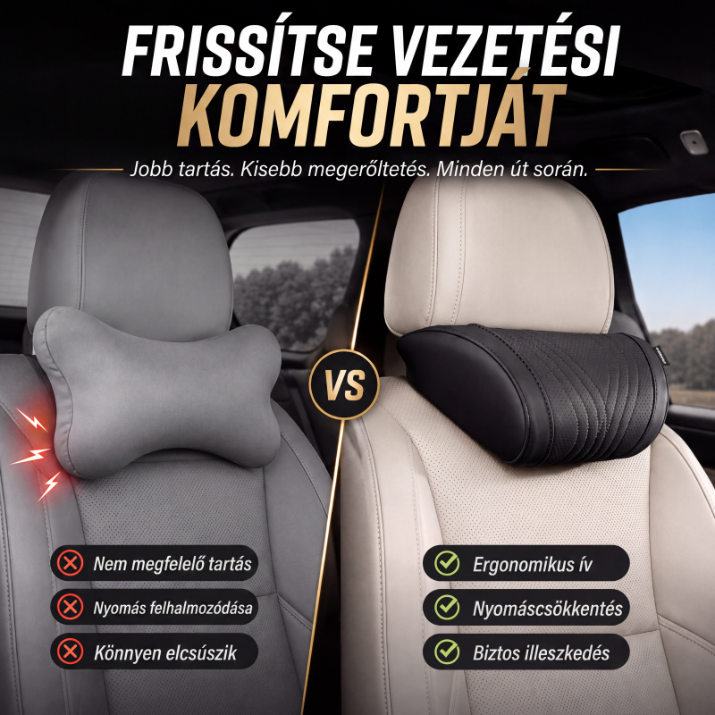 🚗Sada prémiových opěrek hlavy a bederních polštářů do auta