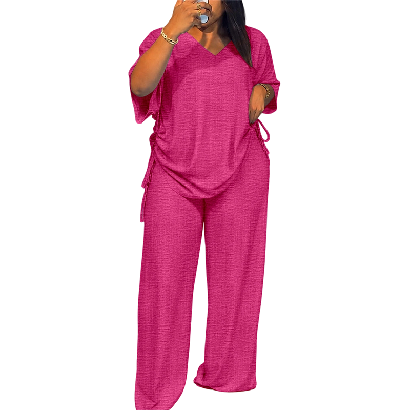 【S-2XL】💖Dámská volnočasová souprava s širokými kalhotami